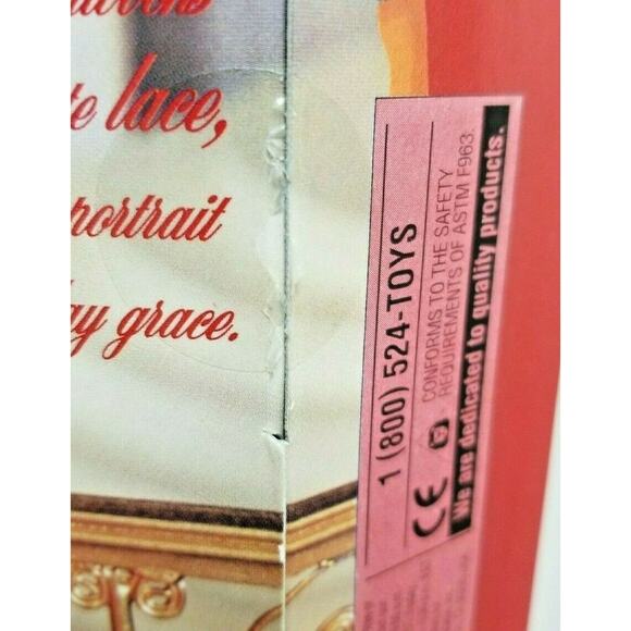 Vintage 97 Happy Holiday Barbie SPECIAL EDITION 17832 Red Gold Lace Bow Brunette - Picture 10 of 12